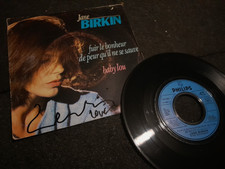 jane Birkin autograph vinyl