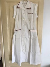 ANCIENNE ROBE BLOUSE  D EPOQUE BLANC  COTON ETS BRAGARD VOSGES