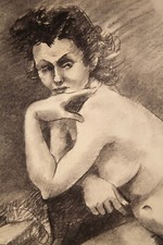 XXe DESSIN Original signé EB