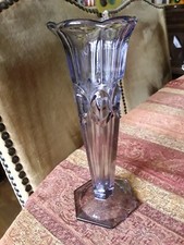VASE ART DECO EN VERRE COULEUR AMETHYSTE type Val St Lambert