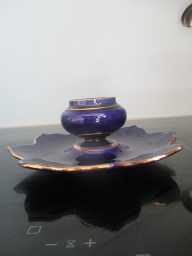 Bougeoir bleu cobalt aux - bleu,