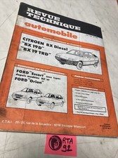 Citroën BX 19 Diesel D TRD BX19D BX19TRD Revue Technique Automobile RTA BX19