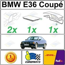 1996 BMW E36 Coupé Kit Set 4 pièces: Joints de Portes, Coffre, Toit Ouvrant