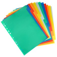 12 Intercalaires Classeur A4