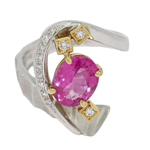 Bague tourmaline rose ct - rose, 2,79
