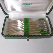 6 fourchettes a escargot metal argente