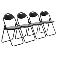 4x rembourré Chaises pliantes