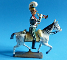 Soldats de plomb CBG MIGNOT - Premier empire - Cavalier 62 - Clairon lanciers