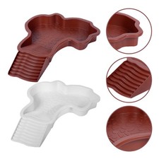  Lot de 2 plateformes pour tortues : bol d'eau pour reptiles avec rampe -