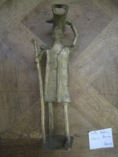 BRONZE personnage ETHNIQUE origine BENIN Taille 24cm _148