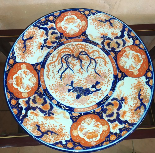 Ancien grand plat - plat, en