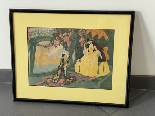 Cadre dessin lithographie - dessin,