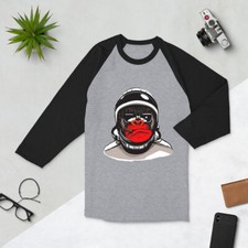 The Stranded Astronaut - The Space Ape - "Red Nose" 3/4 Sleeve 