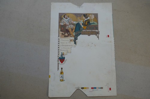 Menu ancien lithographie - menu,