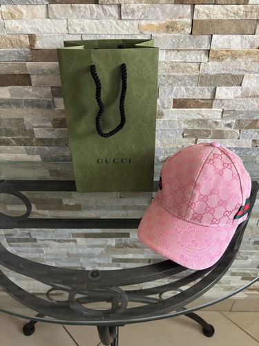 Gucci casquette rose motif - , gg