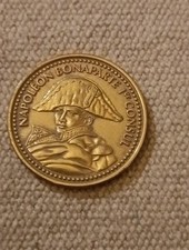 MEDAILLE  METAL DORE , NAPOLEON BONAPARTE 1er CONSUL