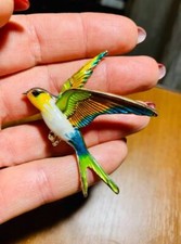 Broche Bijou Hirondelle Métal Doré - Bijoux des Lys