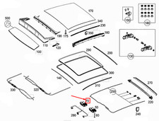 Moteur toit ouvrant pour - ouvrant,