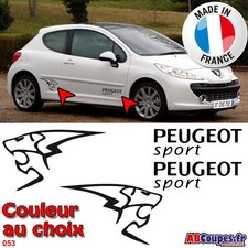 2 Stickers Lion - Autocollant pour Peugeot 2008 3008 206 306 307 308 cc RCZ- 053