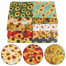 Tissu coton imprimé tournesol