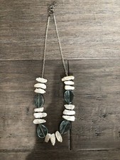 Bead and gem necklace - and,
