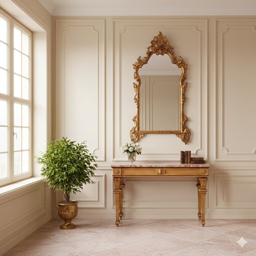 Miroir ancien bois - ancien, sculpté