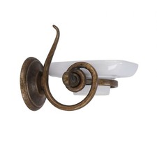 Porte savon laiton vieilli - en,