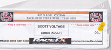 Rip 'N' Rouleau Scott Voltage Transparent Tear Offs 13 Paquets (10 pour Pack)