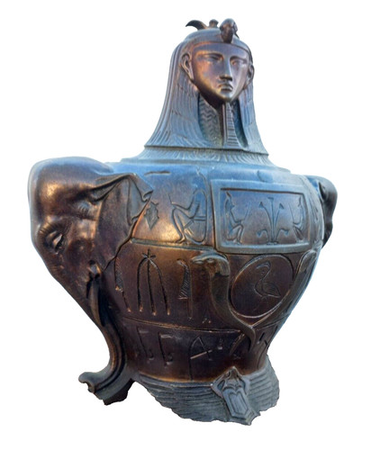 Brûle parfum bronze aux