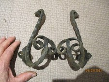 Paire Portes Manteaux Fer Forgé de Hall d'entrée Bistrot Chambre Maison d'Hôte