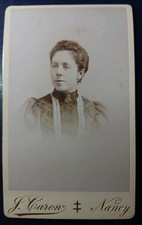 Cdv Portrait Femme Beau