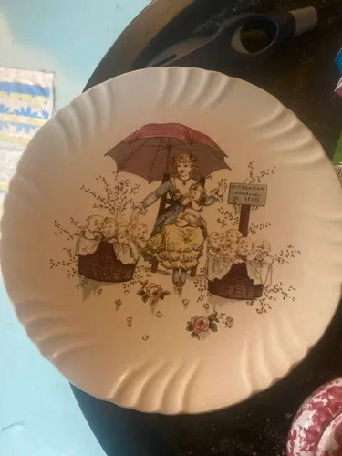 Ancienne assiette parlante