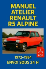 Manuel Atelier Renault R5 Alpine 1972-1984 RTA Revue Technique Auto Français CD