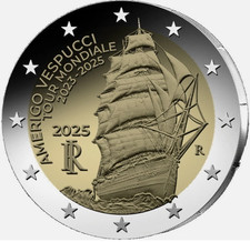 2€ Euros Commémorative Italie 2025 "Amerigo Vespucci"