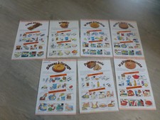 lot anciennes fiches recettes