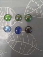 Lot 6 Billes Plate, 3 Verte, 2