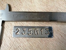 POLICE plaque avec numéro matricule insigne badge fabrication MOURGEON