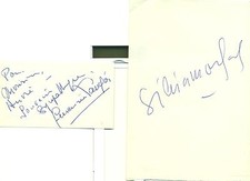 SIGNATURE AUTOGRAPHE de Silvia