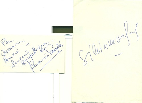 Signature autographe silvia - autographe,