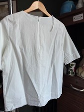 COS Blouse taille 36 toute blanche en coton - manche 3/4