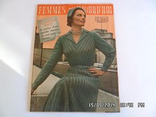 FEMMES D'AUJOURD'HUI AVEC PATRON CHEMISE DE NUIT FILLETTE N°299 25 JANV 1951 F94