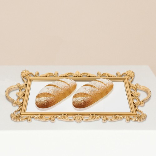 Plateau miroir support bijoux - miroir,