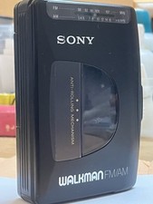 SONY PORTABLE RADIO CASSETTE PLAYER WALKMAN NEW BELT WORKING CONDITION VINTAGE
