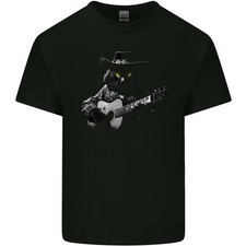 T-Shirt Enfant Guitare Acoustique Cat Country & Western