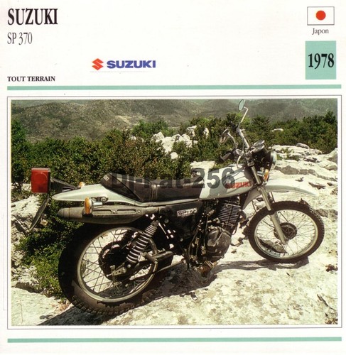 Fiche moto suzuki sp - :, 370
