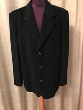 Veste blazer NOIR classique BURBERRY femme Laine 75 %, cachemire 25 %  taille 48