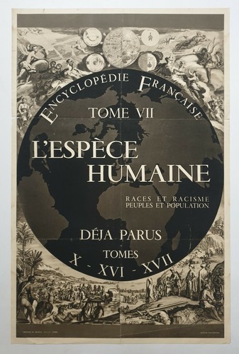 Espèce humaine vers 1950 - l'espèce,