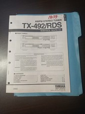 Yamaha TX-492/RDS Service