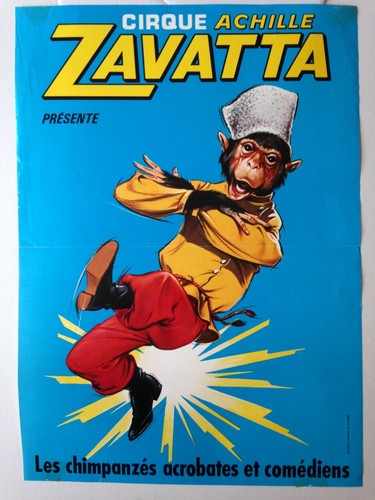 Affiche cirque achille zavatta - affiche,