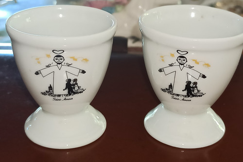 Coquetiers porcelaine de - 2,